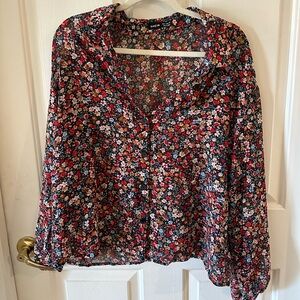 Floral Button Down
